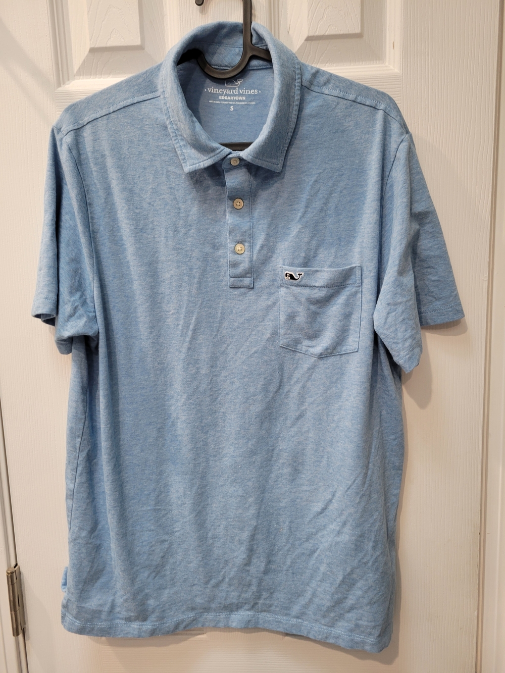 Vineyard Vines Light Blue Short-Sleeve Pocket Polo